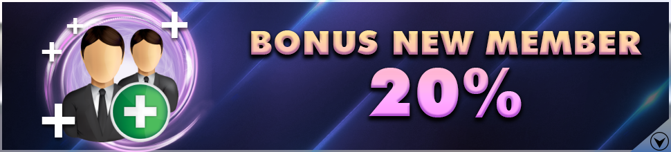 bonus new member 20%